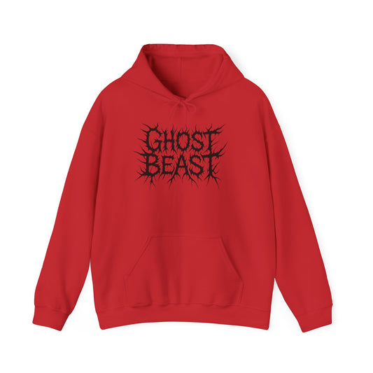 Ghost Beast Hoodie, Gothic Metal lettering, Unisex