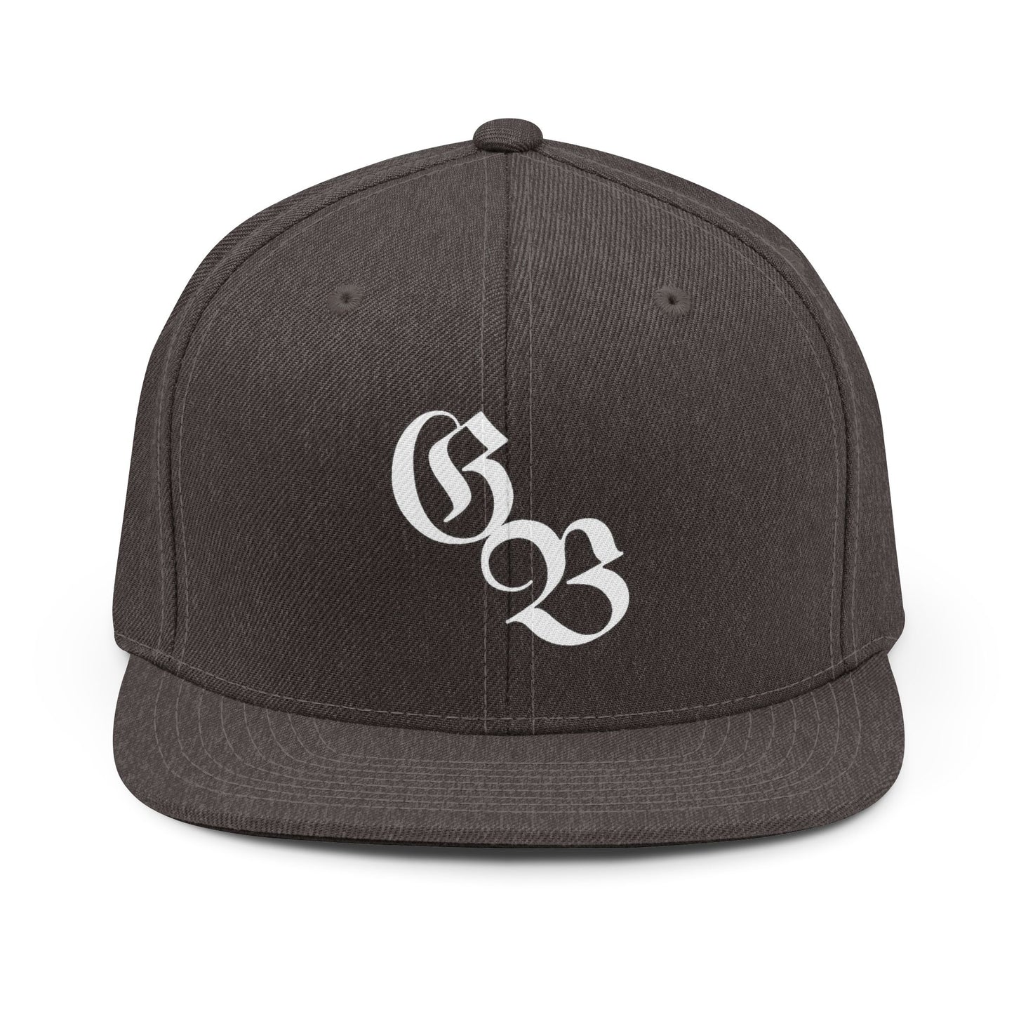 Snapback cap, black and gray, Ghost Beast with luxury black lettering.