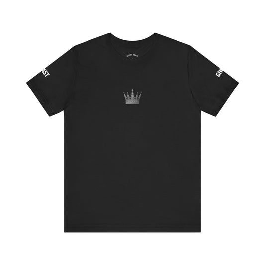 Street Wear Short Sleeve T-Shirt, White Crown, Ghost Beast