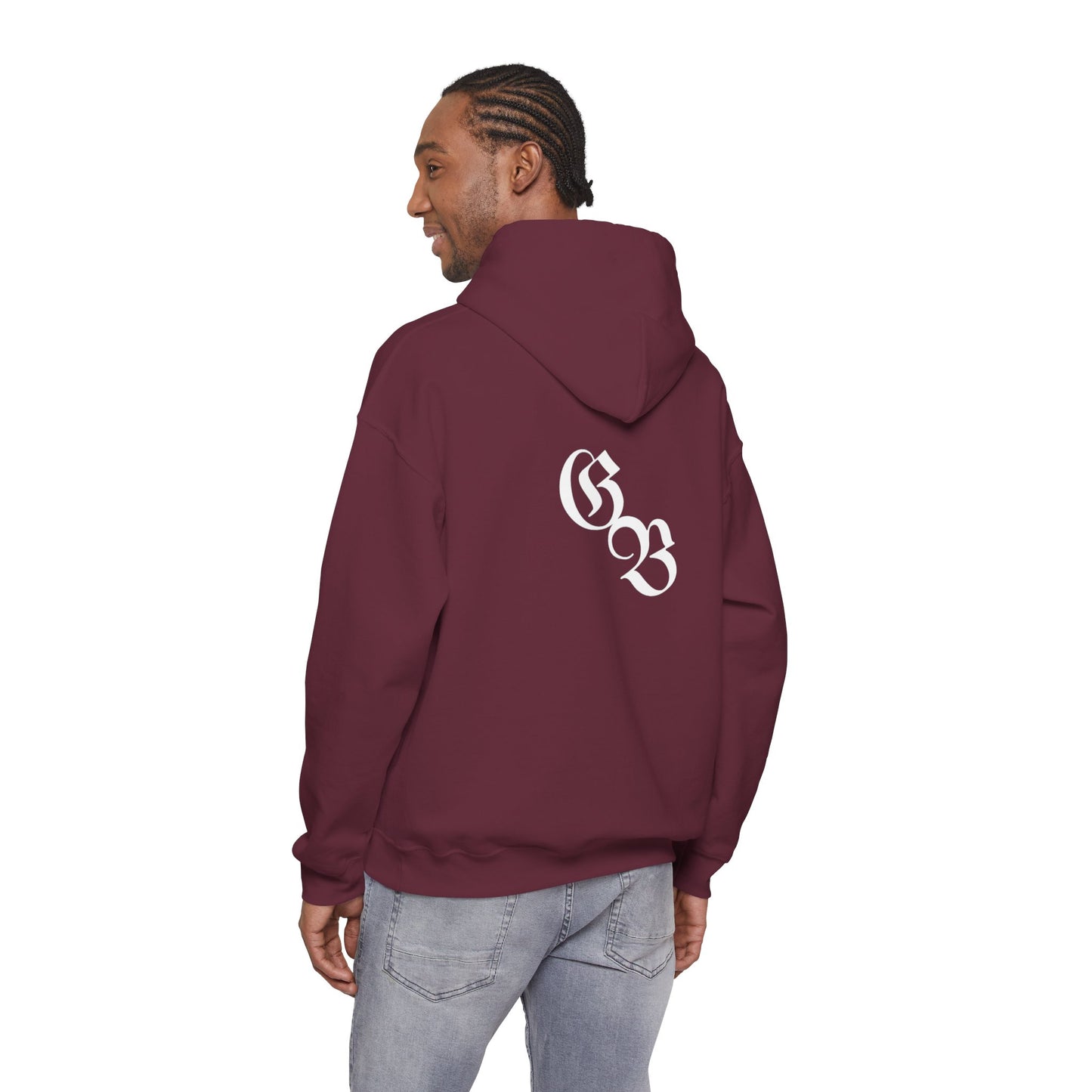 Unisex hoodie, white, alternative design GB, Ghost Beast™