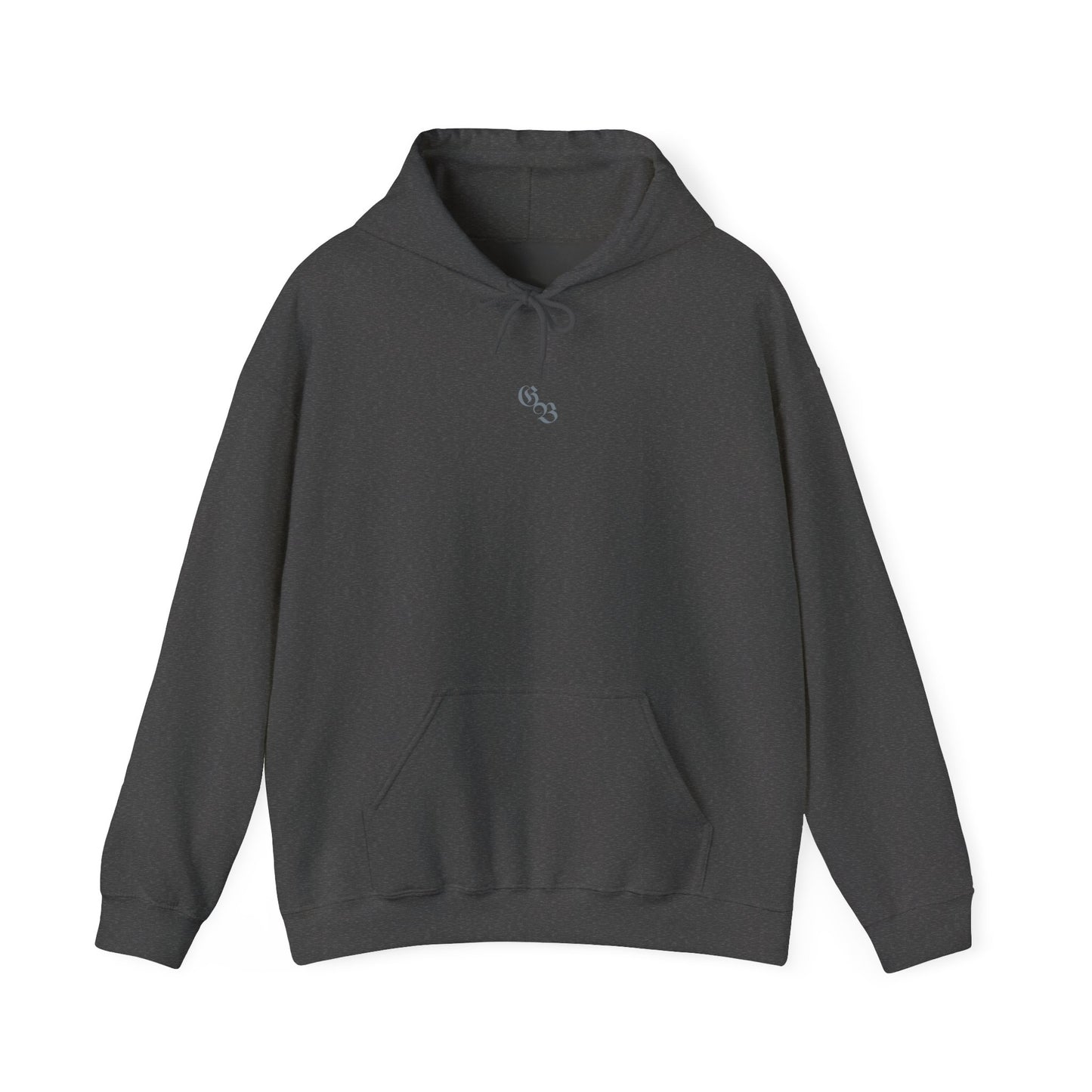 Ghost Beast Hoodie, Gothic Metal lettering Blue Ice
