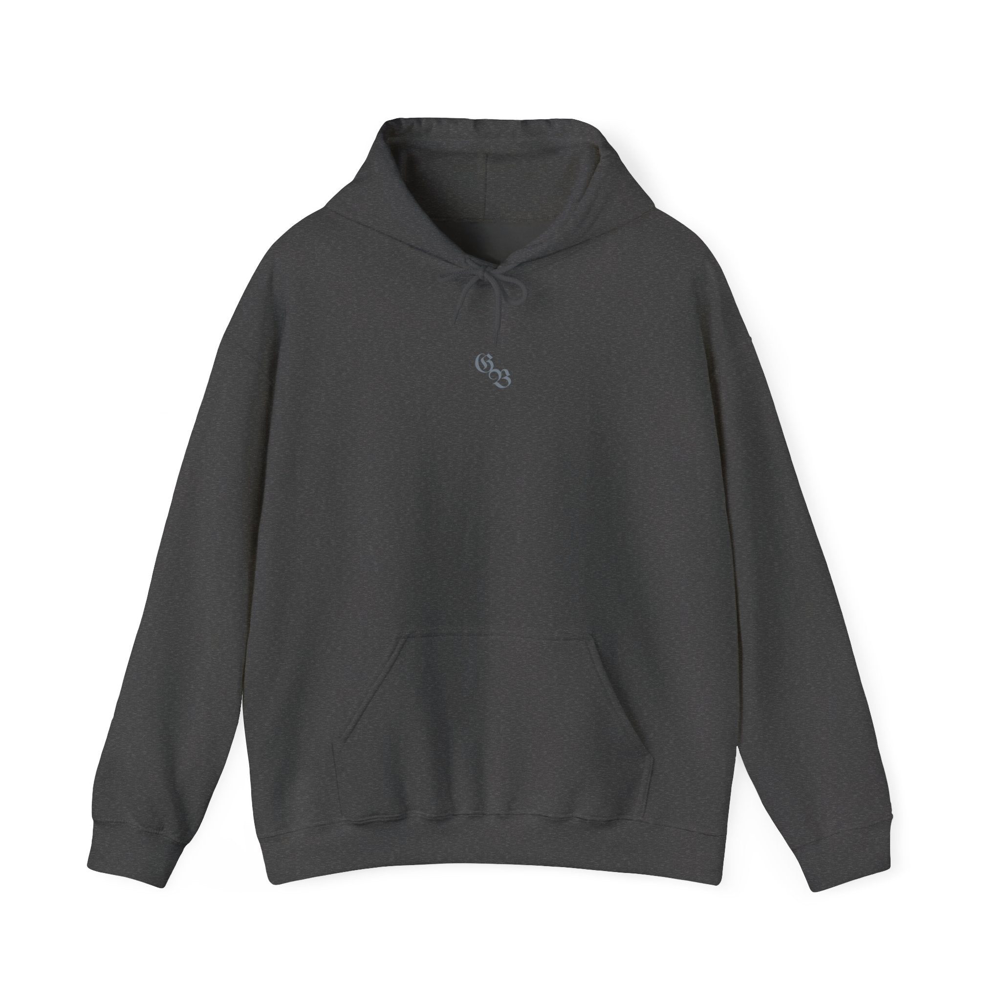 Ghost Beast Hoodie, Gothic Metal lettering Blue Ice