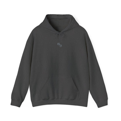 Ghost Beast Hoodie, Gothic Metal lettering Blue Ice