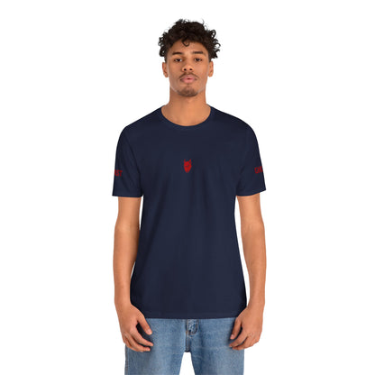 "Blood in the Water" graphic t-shirt with aggressive lettering, Ghost Beast