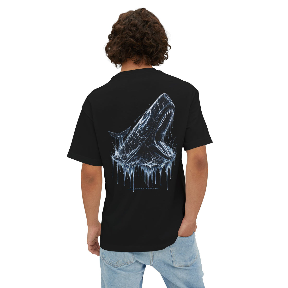 Sperm whale-beast unisex Oversized Boxy Tee