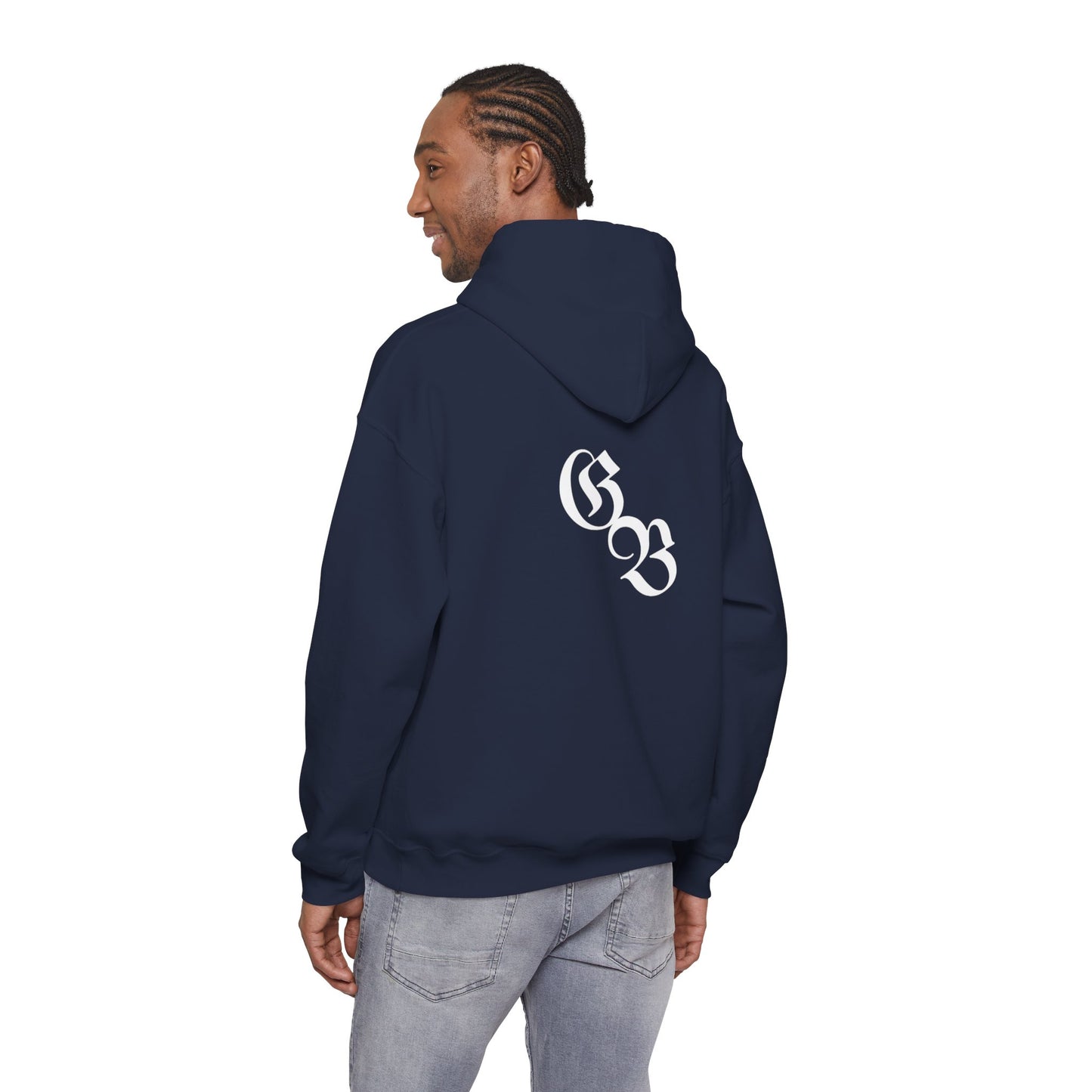 Unisex hoodie, white, alternative design GB, Ghost Beast™