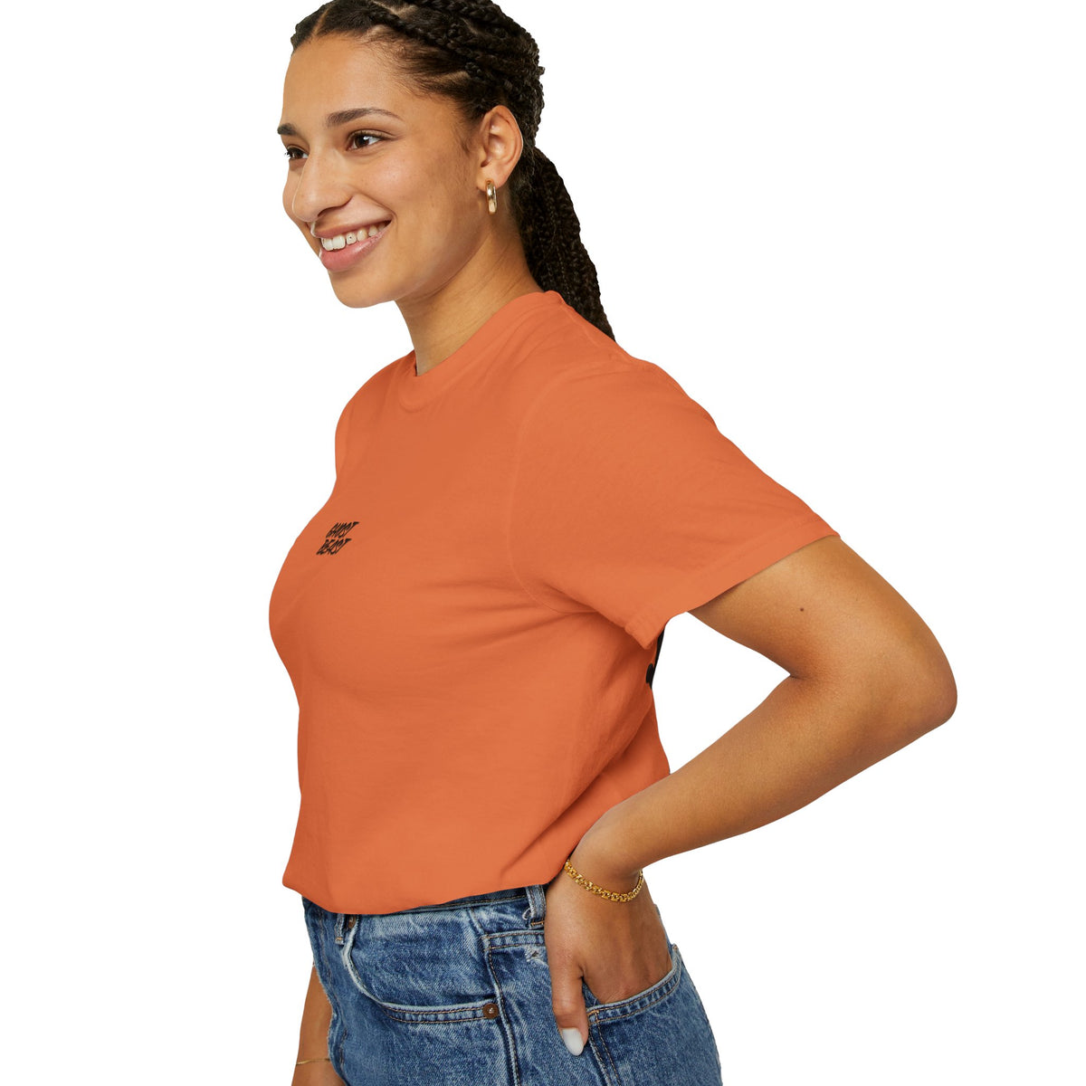 ORANGE T-SHIRT, LIKE A WARRIOR DESIGN, EXCLUSIVE  EDITION, UNISEX