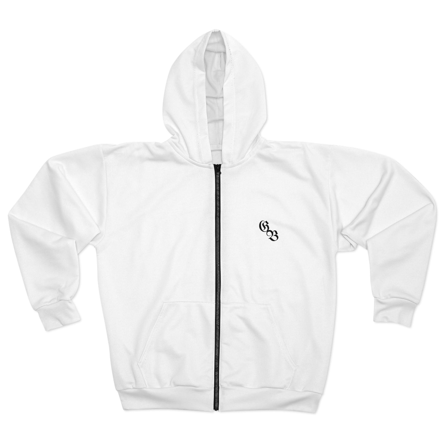 Unisex white sweatshirt with the exclusive Ghost Beast™ logo