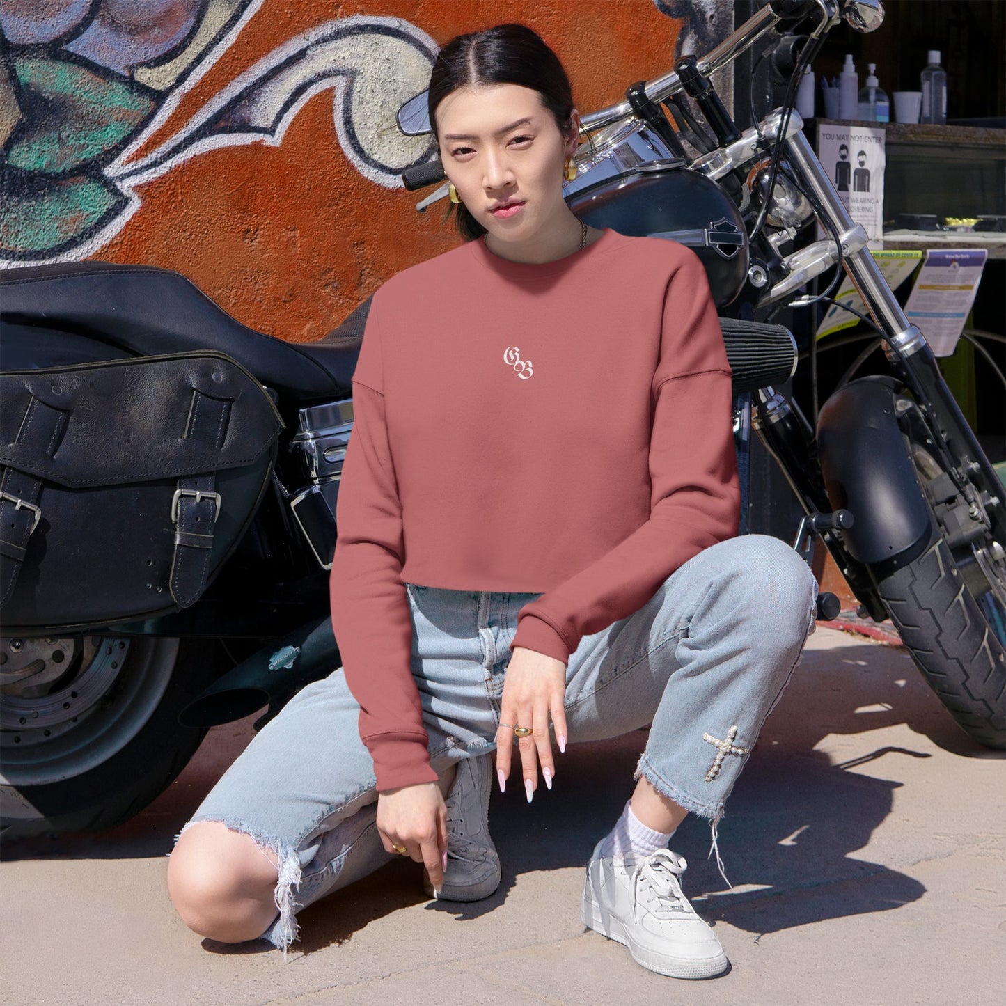 Ghost Beast Cropped Sweatshirt