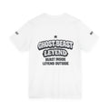 "Ghost Beast Legend" graphic t-shirt with animated lettering