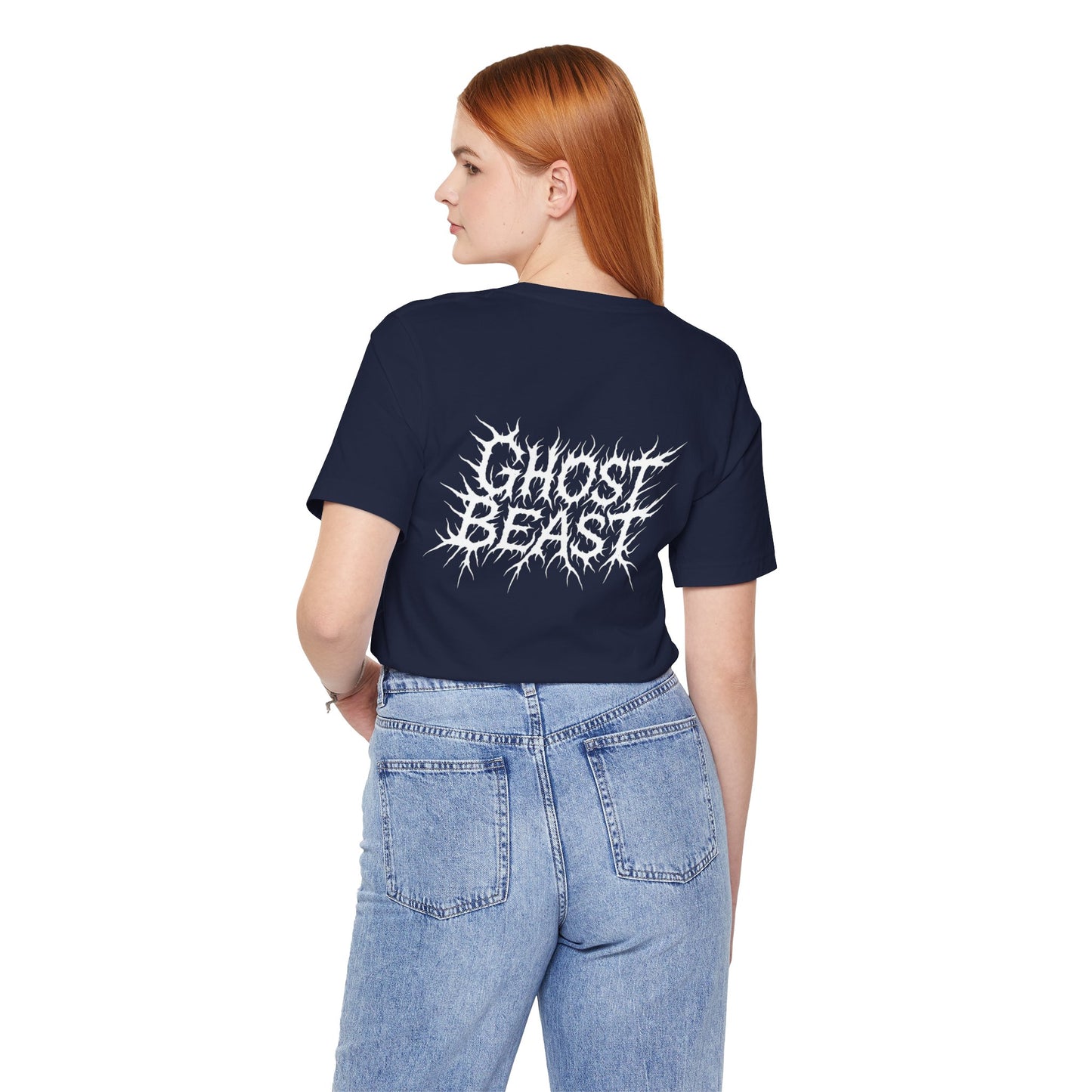 Ghost Beast, Gothic Metal lettering (White)