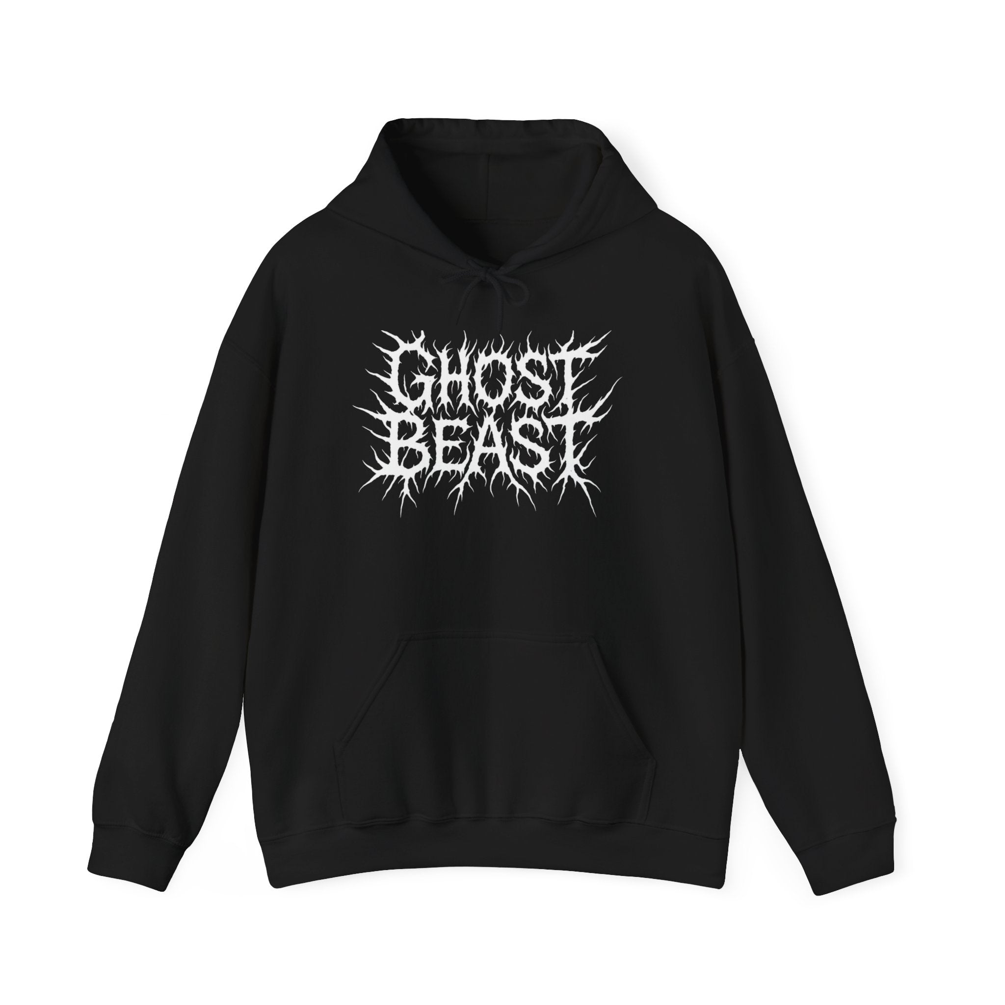 Ghost Beast Hoodie, Gothic Metal lettering, Unisex Vol 2