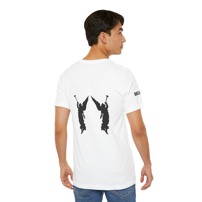 Street Wear short-sleeved T-shirt, white with black, angels No. 2, Ghost Beast™