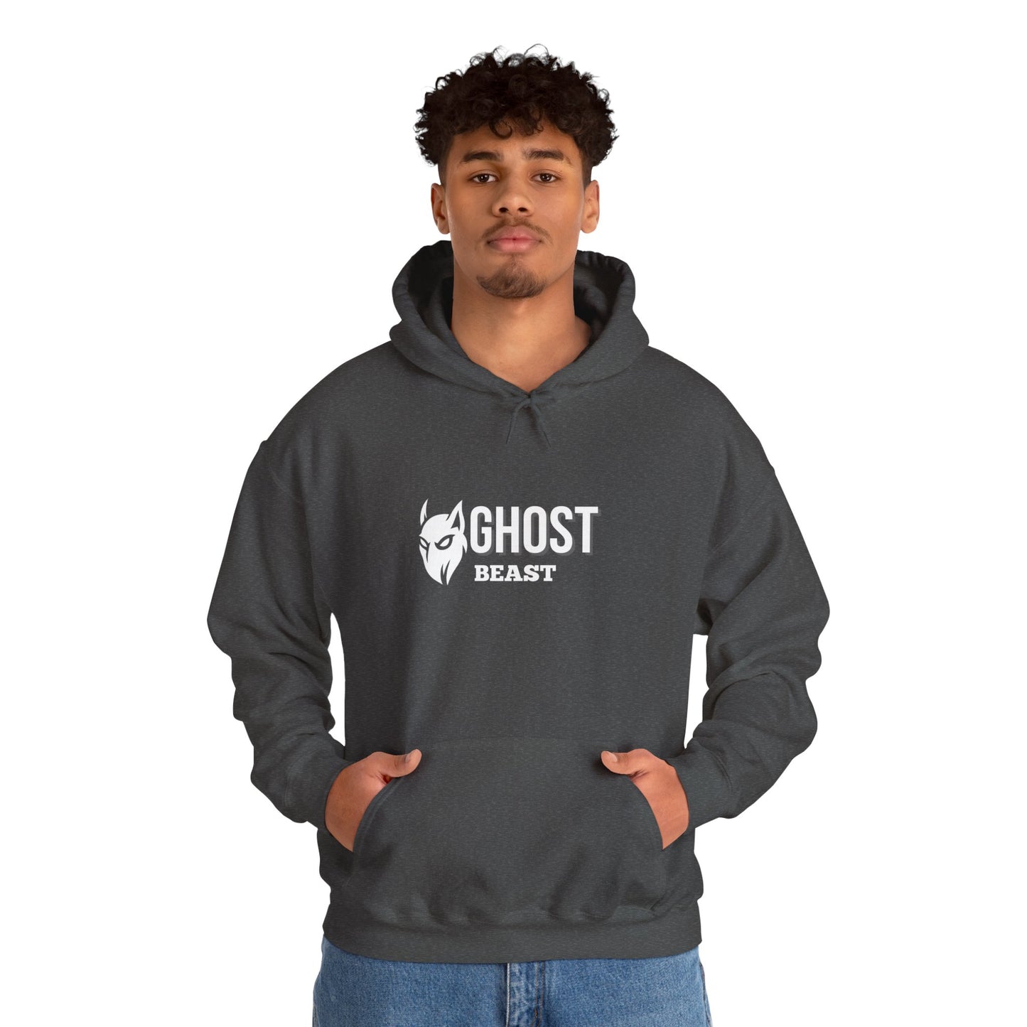 Unisex Hoodie, whit white, Ghost Beast™