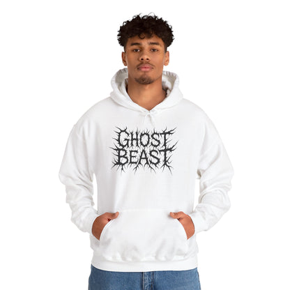 Ghost Beast Hoodie, Gothic Metal lettering, Unisex