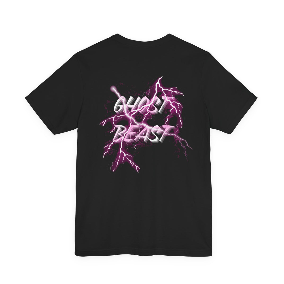 Ghost Beast™ Thunder Unisex T-Shirt (Black with pink)
