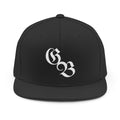 Snapback cap, black and gray, Ghost Beast with luxury black lettering.