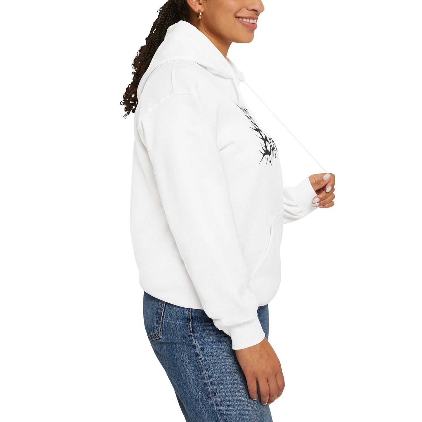 Ghost Beast Hoodie, Gothic Metal lettering, Unisex