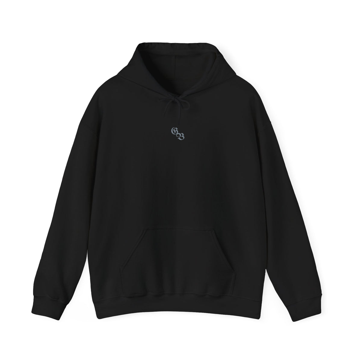 Ghost Beast Hoodie, Gothic Metal lettering Blue Ice