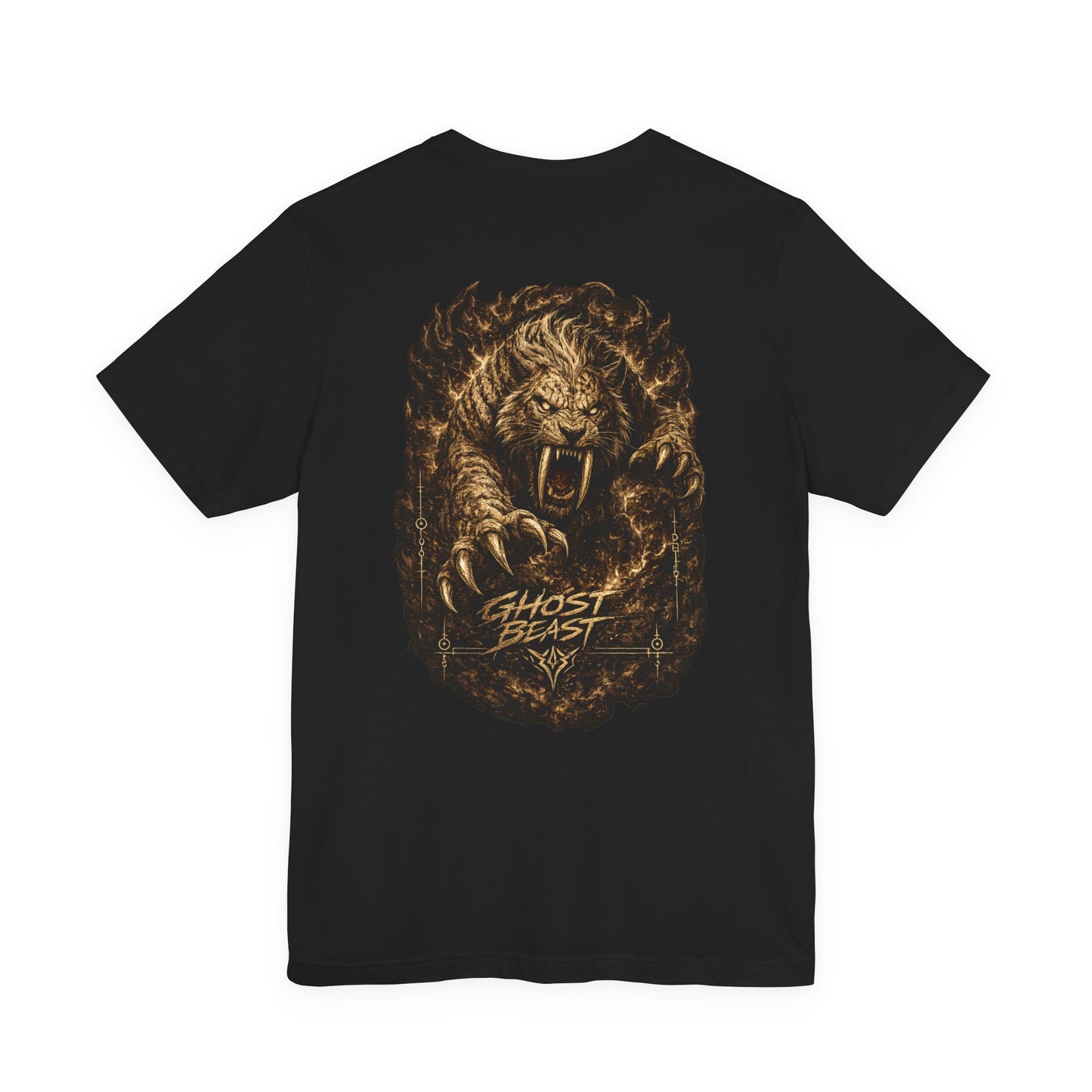Ghost Beast Graphic Tee – Roaring Tiger Back Print