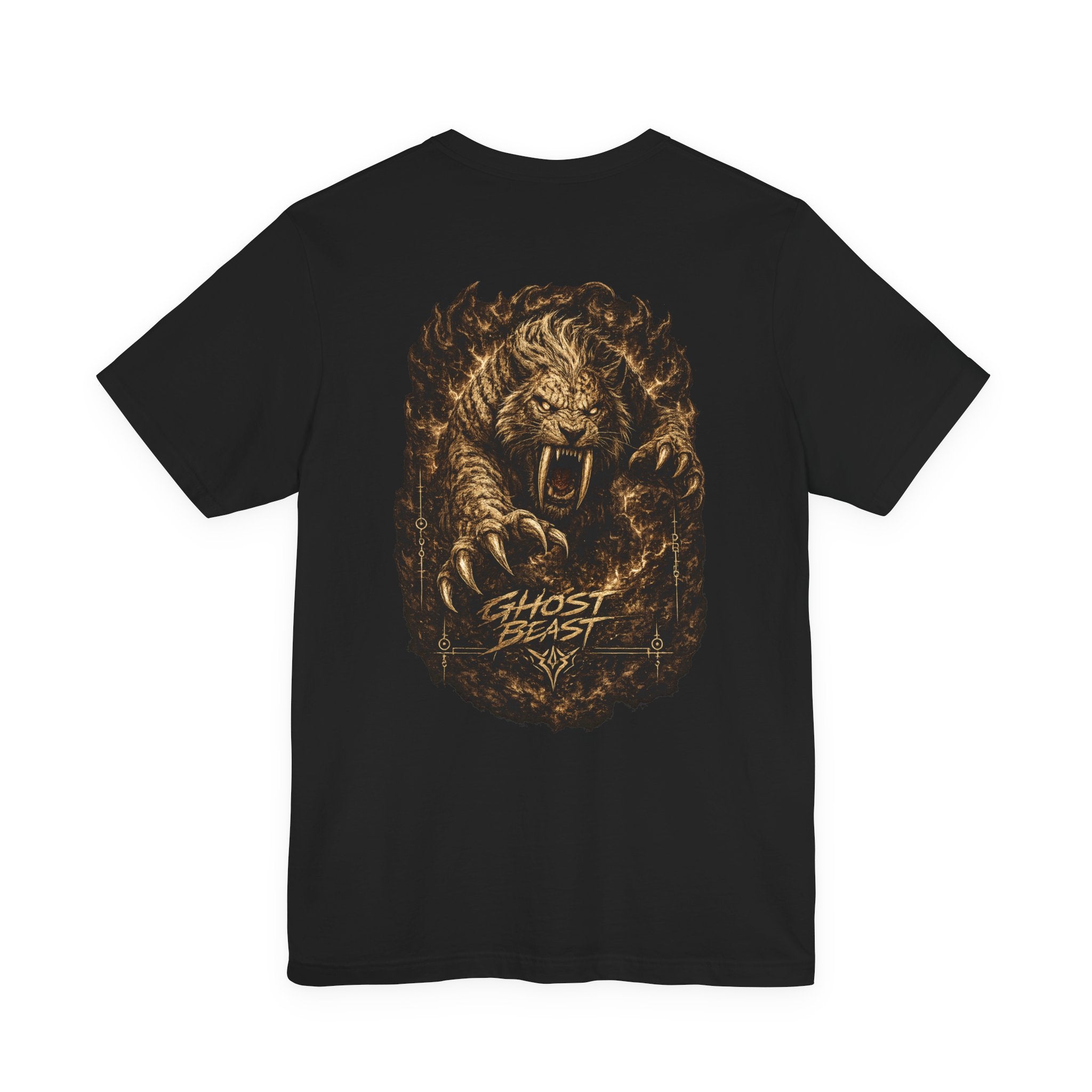 Ghost Beast Graphic Tee – Roaring Tiger Back Print