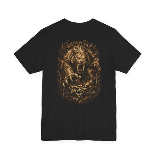 Ghost Beast Graphic Tee – Roaring Tiger Back Print