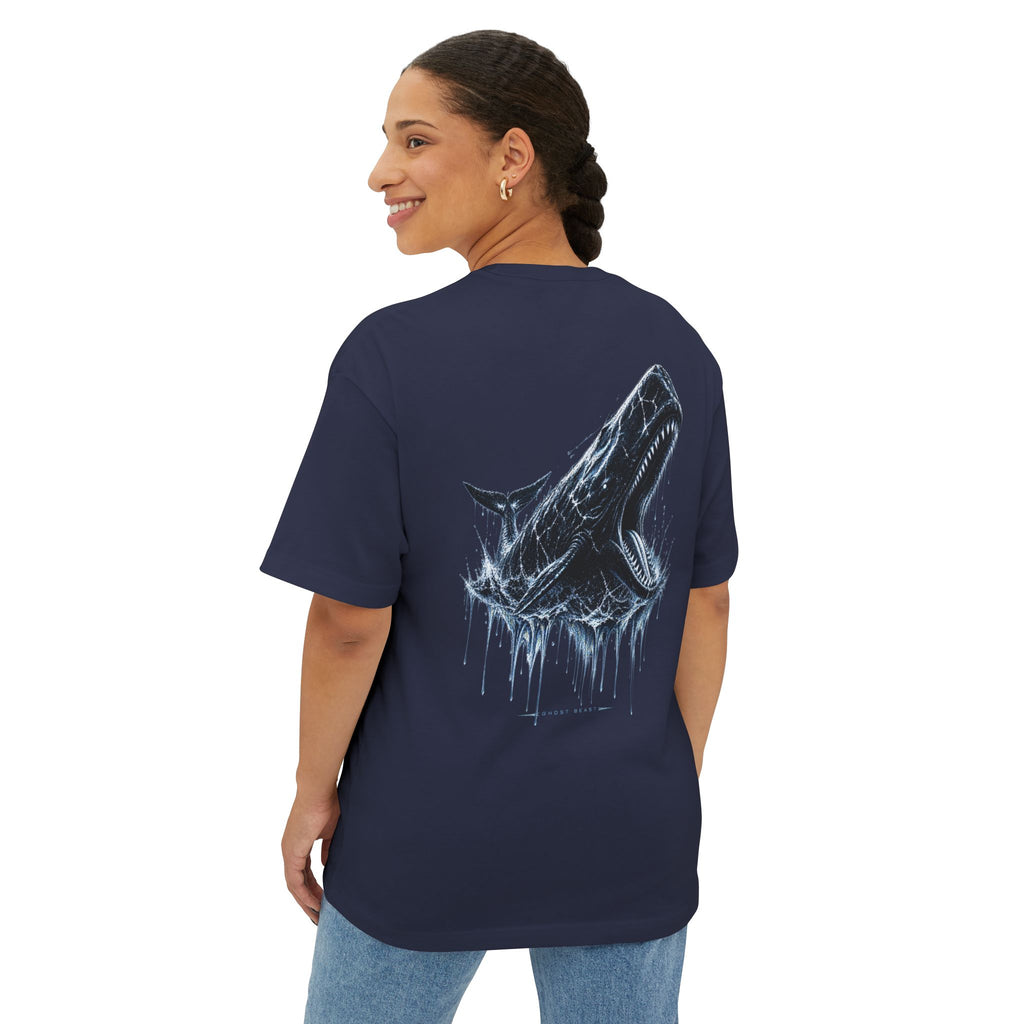 Sperm whale-beast unisex Oversized Boxy Tee