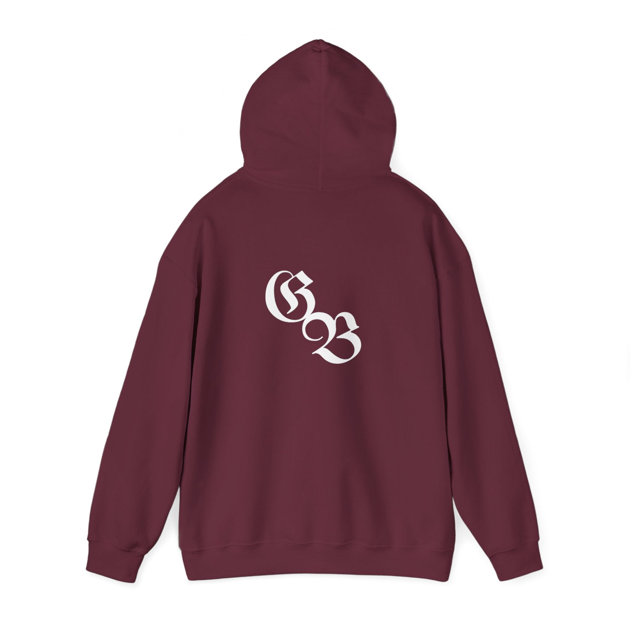 Unisex hoodie, white, alternative design GB, Ghost Beast™