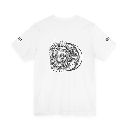 Street Wear short-sleeved T-shirt, white with black details, Ghost Beast™