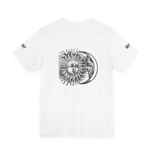 Street Wear short-sleeved T-shirt, white with black details, Ghost Beast™