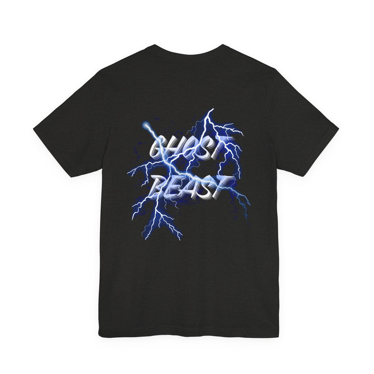 Ghost Beast™ Thunder Unisex T-Shirt (Black with Dark Blue)