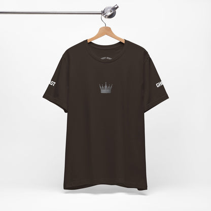 Street Wear Short Sleeve T-Shirt, White Crown, Ghost Beast