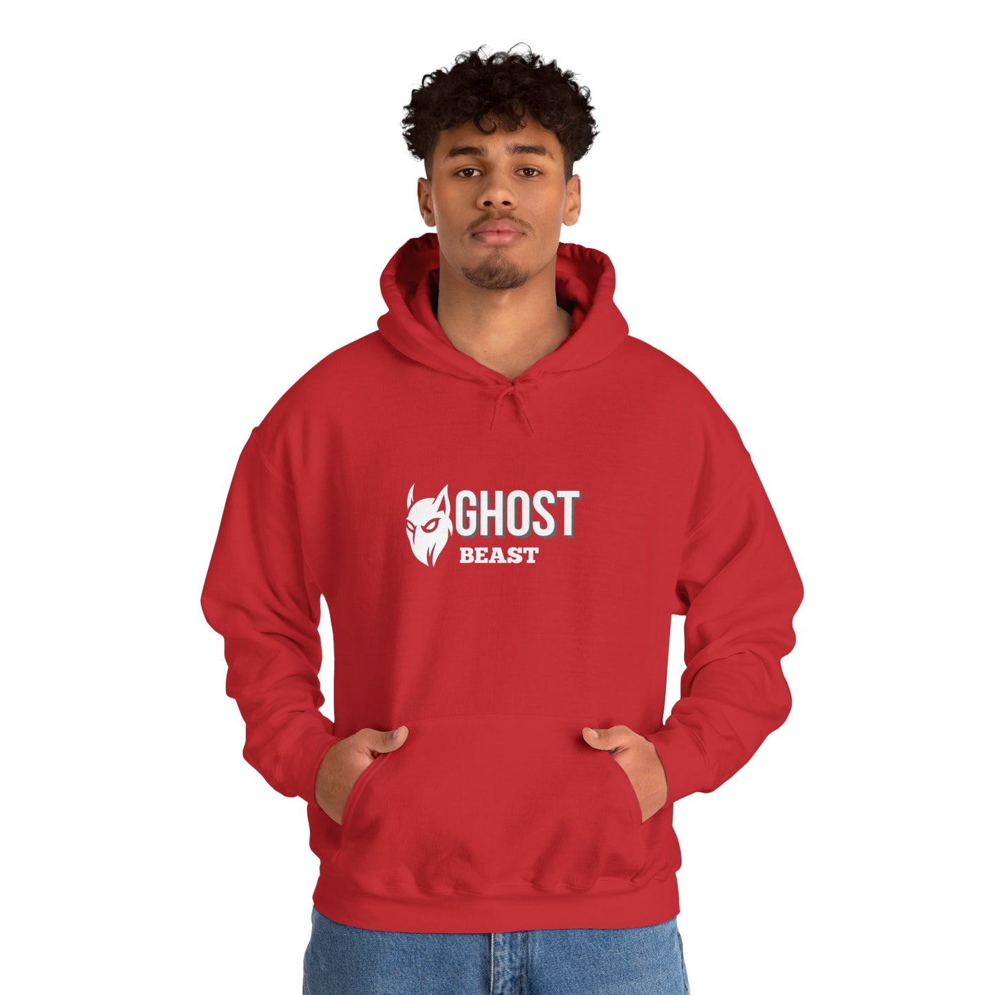Unisex Hoodie, whit white, Ghost Beast™