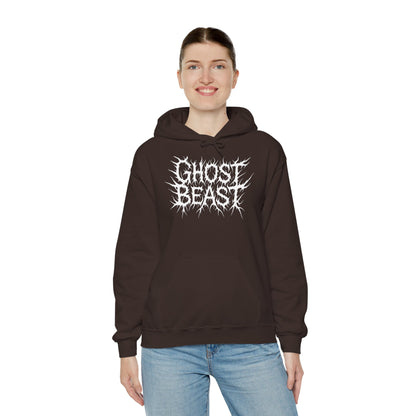 Ghost Beast Hoodie, Gothic Metal lettering, Unisex Vol 2