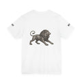Lion Graphic Tee — Vintage Roaring Lion Back Print T-Shirt,Ghost Beast™