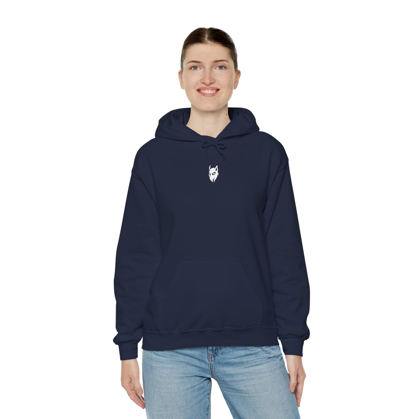 Unisex hoodie, white, alternative design GB, Ghost Beast™