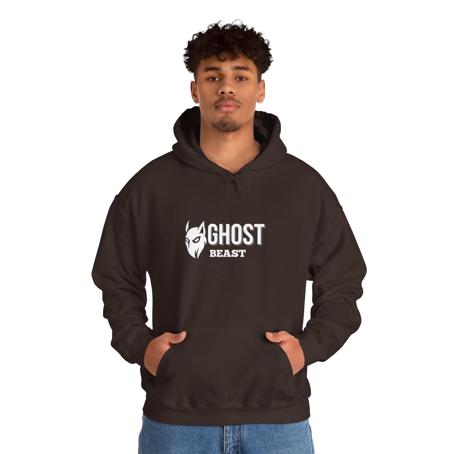 Unisex Hoodie, whit white, Ghost Beast™