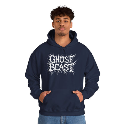 Ghost Beast Hoodie, Gothic Metal lettering, Unisex Vol 2