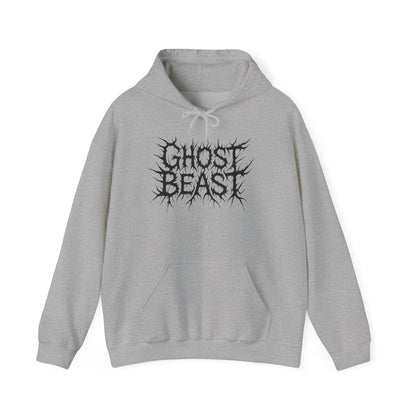 Ghost Beast Hoodie, Gothic Metal lettering, Unisex