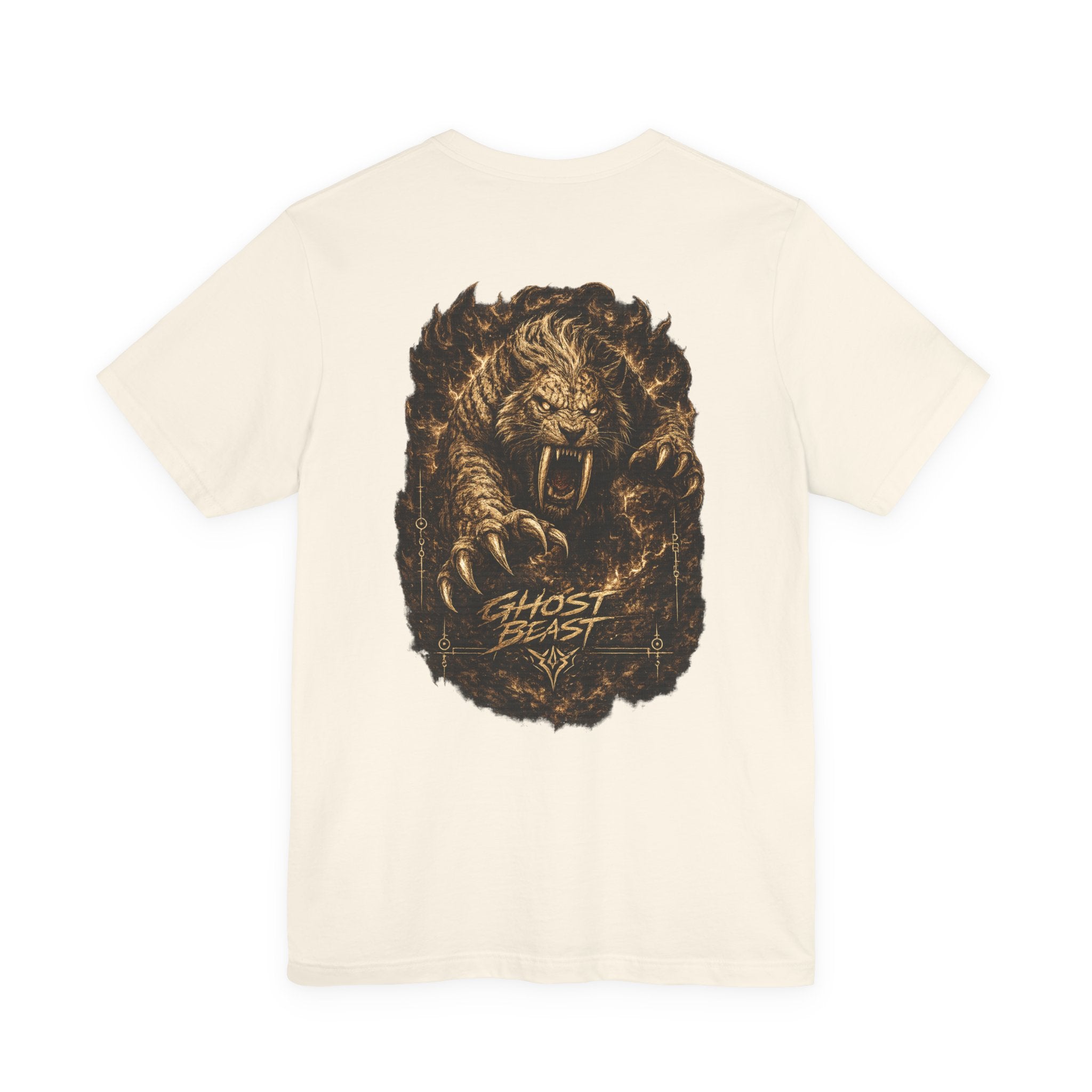 Ghost Beast Graphic Tee – Roaring Tiger Back Print