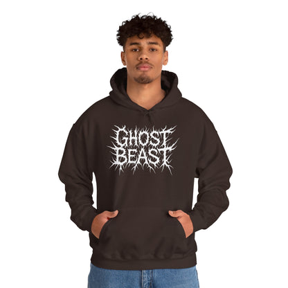 Ghost Beast Hoodie, Gothic Metal lettering, Unisex Vol 2
