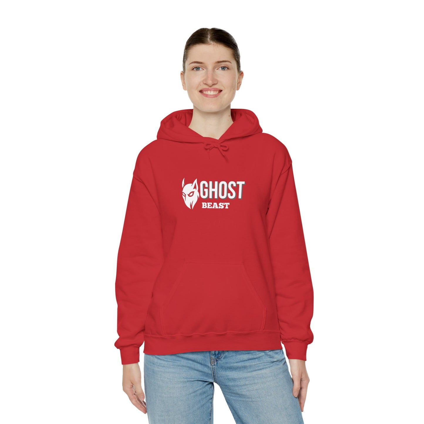 Unisex Hoodie, whit white, Ghost Beast™