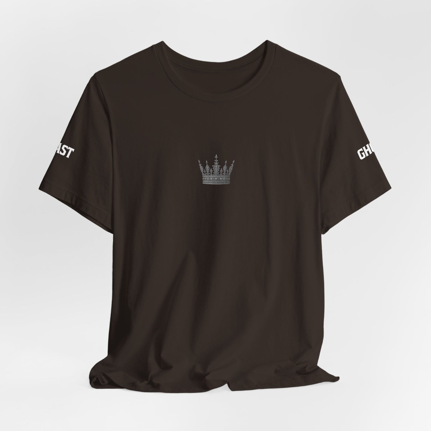 Street Wear Short Sleeve T-Shirt, White Crown, Ghost Beast