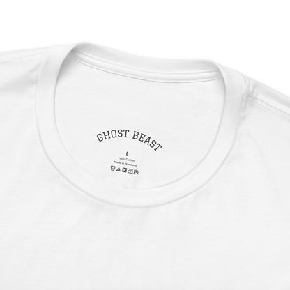 "Ghost Beast Legend" graphic t-shirt with animated lettering