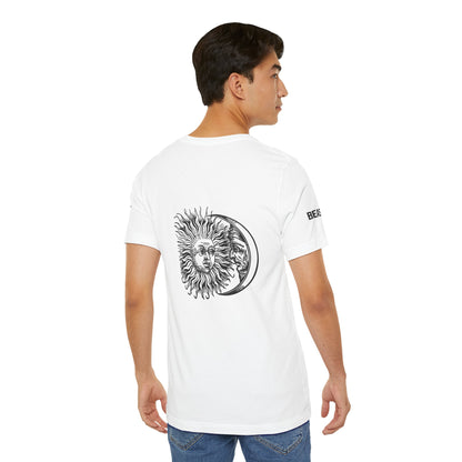 Street Wear short-sleeved T-shirt, white with black details, Ghost Beast™