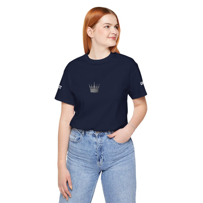 Street Wear Short Sleeve T-Shirt, White Crown, Ghost Beast