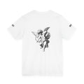 Urban style short-sleeved t-shirt, white with black, Angel Cherub, Ghost Beast™