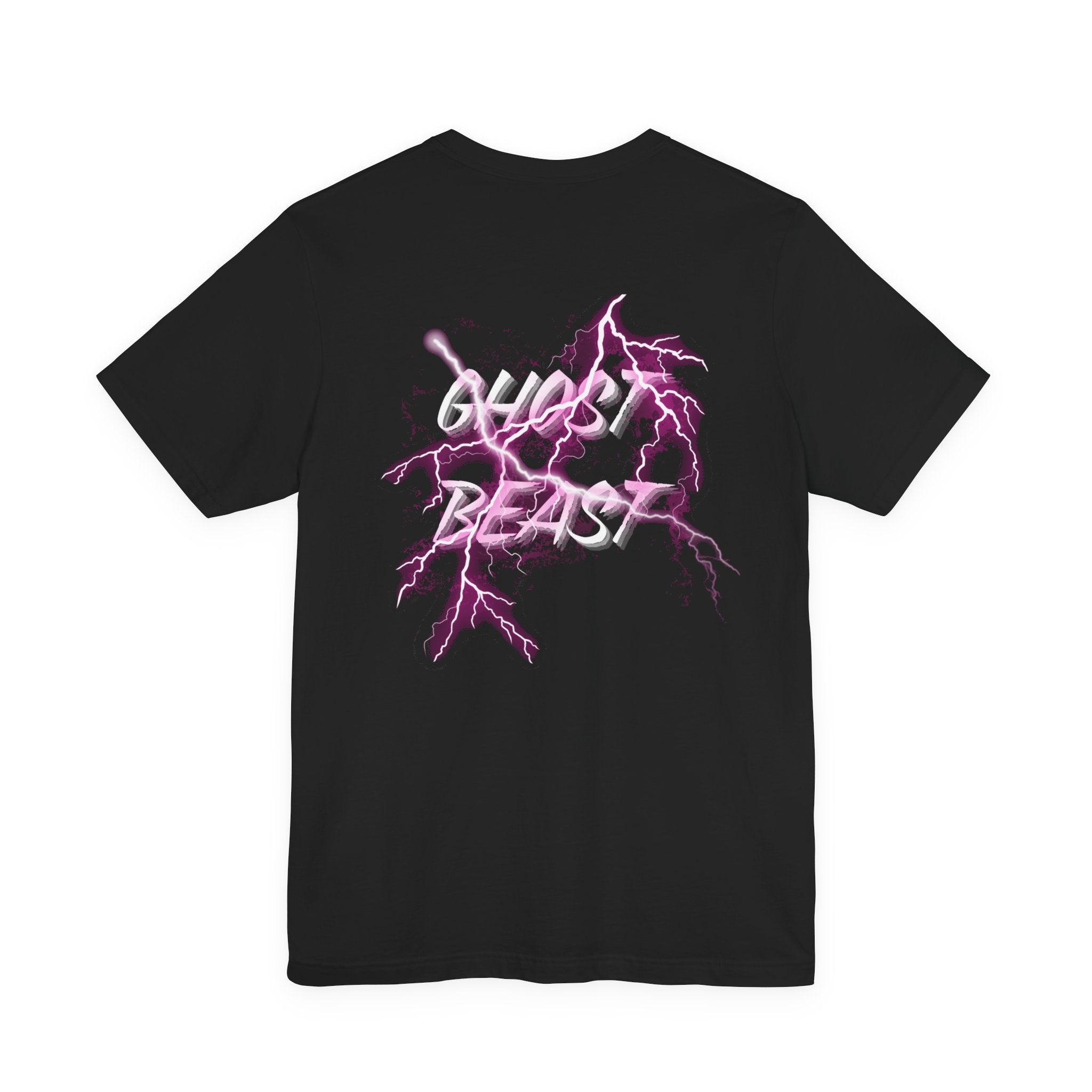 Ghost Beast™ Thunder Unisex T-Shirt (Black with pink)