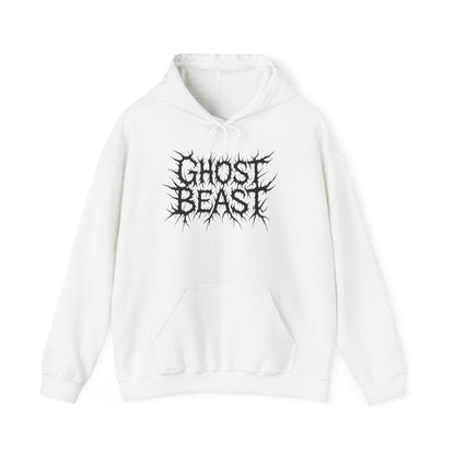 Ghost Beast Hoodie, Gothic Metal lettering, Unisex