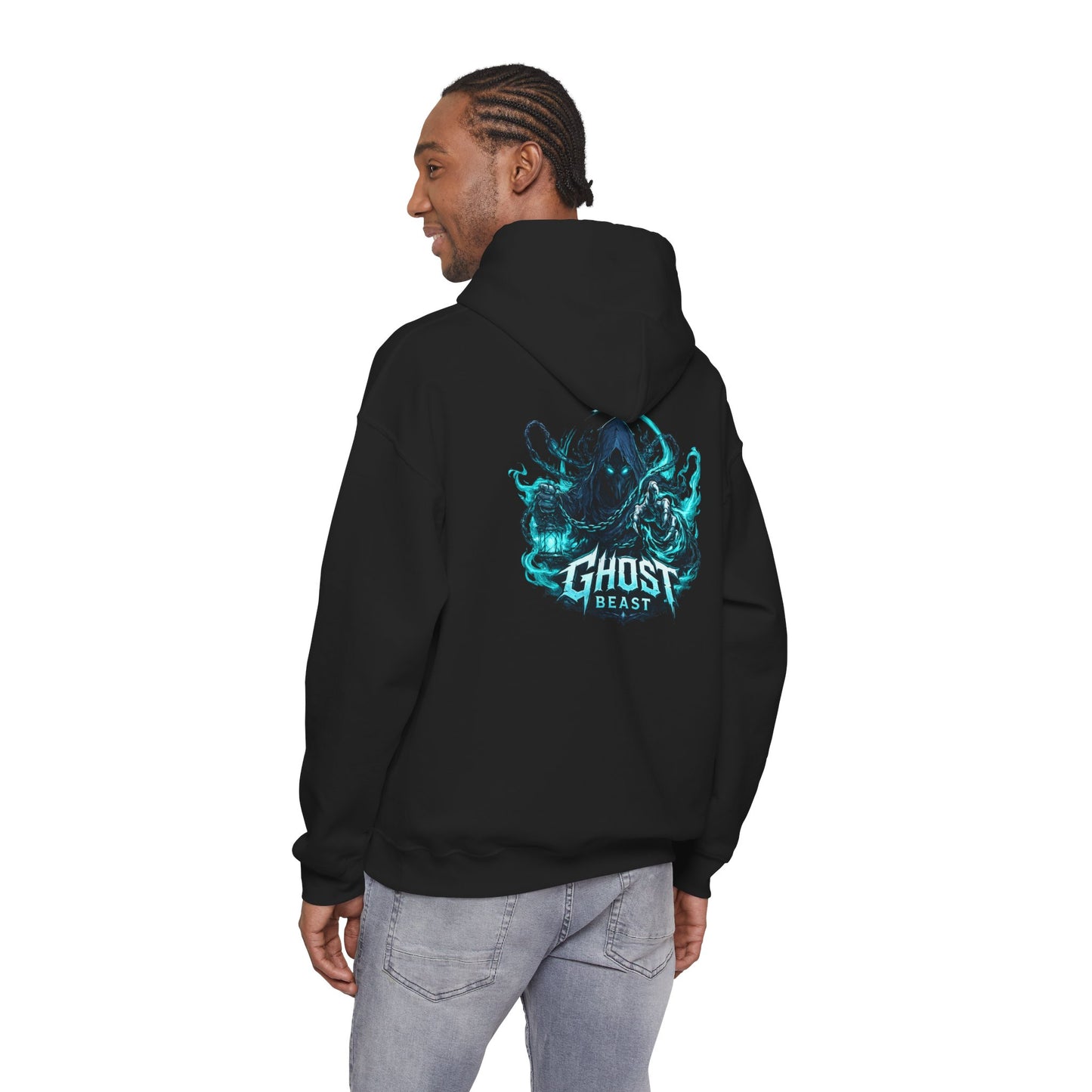 Ghost Beast Hoodie — Dark Fantasy Creature Graphic Pullover